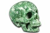 Realistic, Polished Hamine Jasper Skull #381904-2